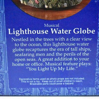 Musical Lighthouse Water Globe 