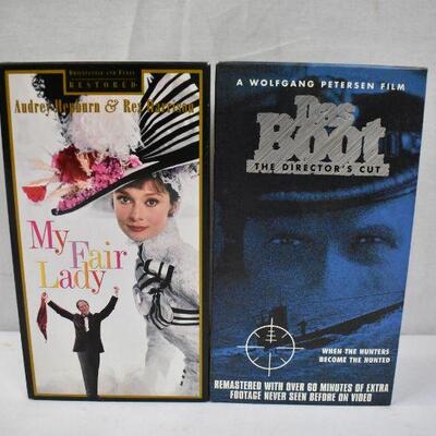 2 Movies on VHS: My Fair Lady & Das Boot Director's Cut
