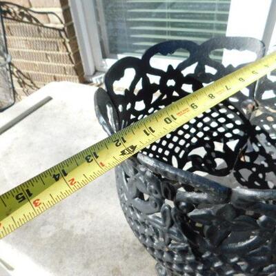 Choice Two:  Cast Metal Patio or Porch Planter