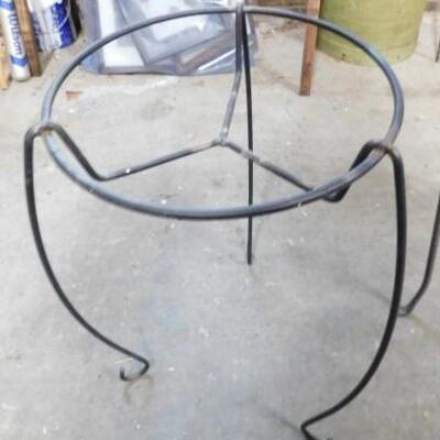 Pair of Wrought Iron Planter Stands 12