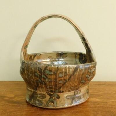 Hand Crafted Pottery Basket 9