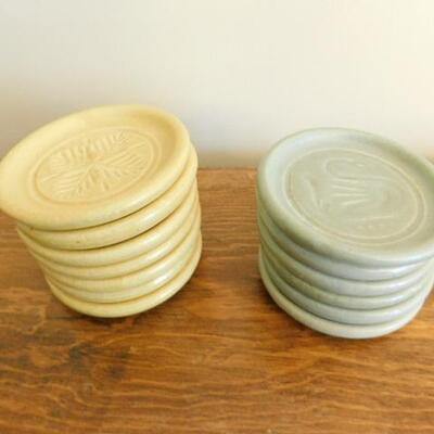 Set of Pigeon Forge Pottery Coasters 