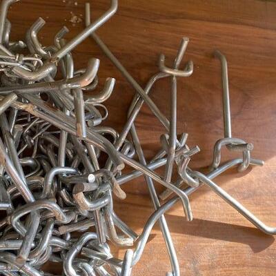 Lot 455 - Chains and pegboard hooks