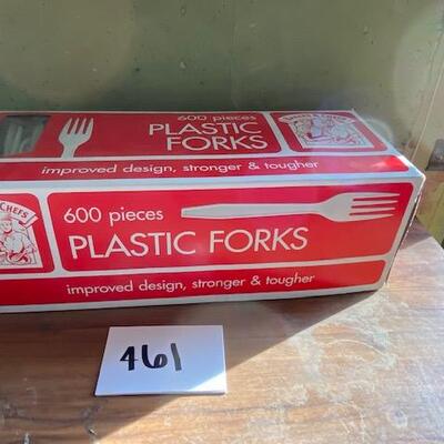 Lot 461 - Large box of Plastic forks