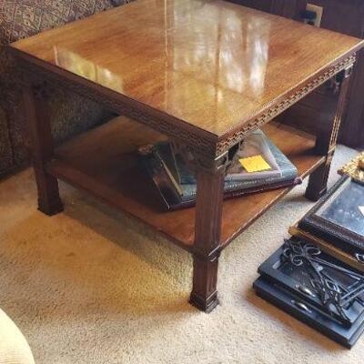 Brown End Table Without Books