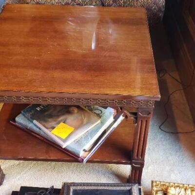 Brown End Table Without Books