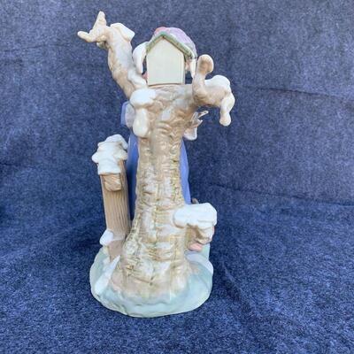 LOT 85  LLADRO DAISA FIGURINE #5287 WINTER FROST GIRL BIRD TREE ORIGINAL BOX