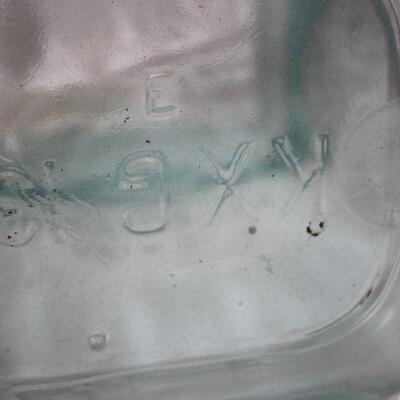 Delco Light Exide aqua glass battery jar - LOCAL PICKUP ONLY