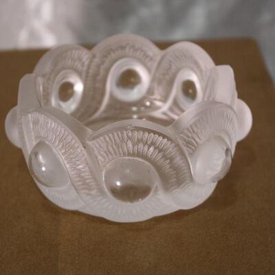 Lalique glass bowl ashtray