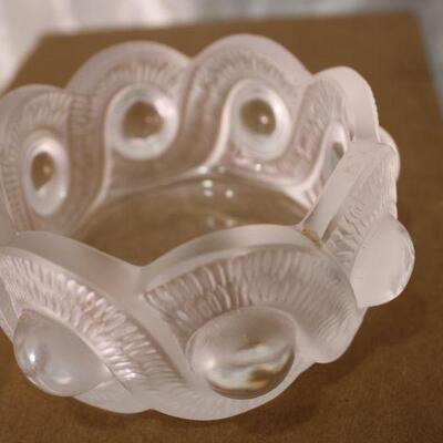Lalique glass bowl ashtray