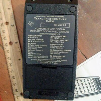 Vintage TI-1250 Calculator 