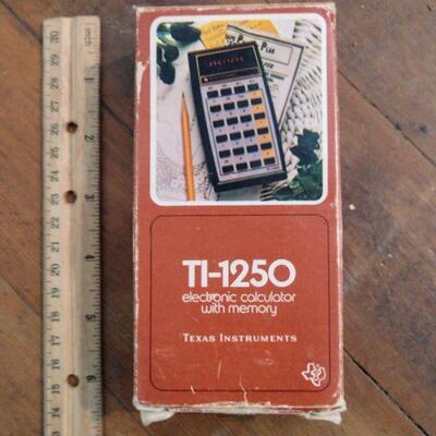 Vintage TI-1250 Calculator 