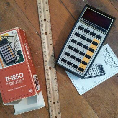 Vintage TI-1250 Calculator 