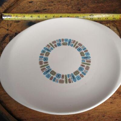 Vintage Canonsburg Pottery Platter Duro gloss  Decoration