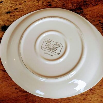 Vintage Canonsburg Pottery Platter Duro gloss  Decoration