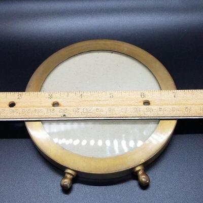 Lot 2 - Antique Bronze Bradley & Hubbard Round Photo Frame