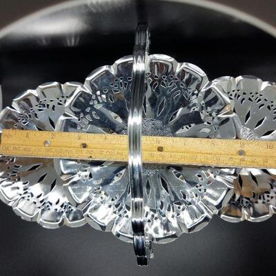 Lot 3 - Vintage Chrome Folding Cake Stand