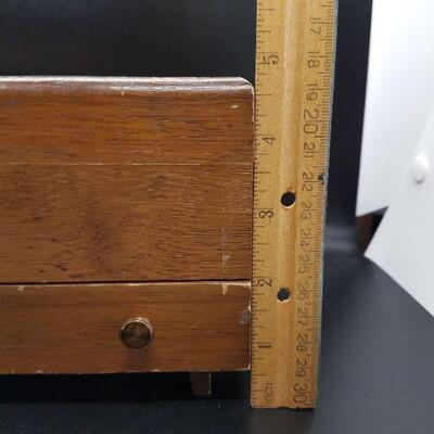 Lot 5 - Vintage mid century JewelKing wood jewelry box