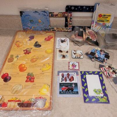Lot 47:  Vintage Kitchen Poster and Magnets lot