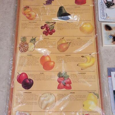 Lot 47:  Vintage Kitchen Poster and Magnets lot