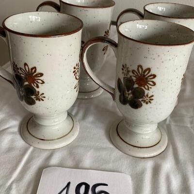 Lot 495 - Stoneware coffee mugs