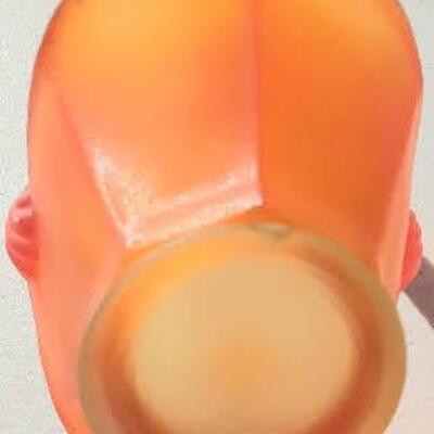 Mini Satin Frosted Amberina Basket