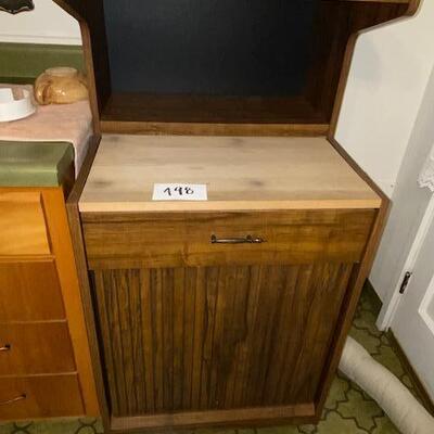 Lot 498 - Microwave Cart with pullout cutting board