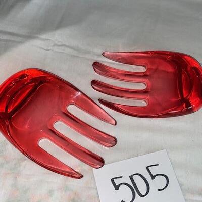 Lot 505 - Salad Hand Tongs