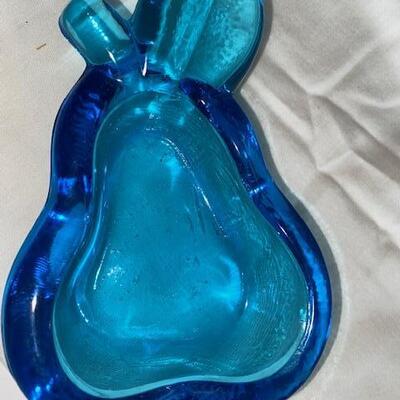 Lot 507 - Art Glass Blue Ashtray