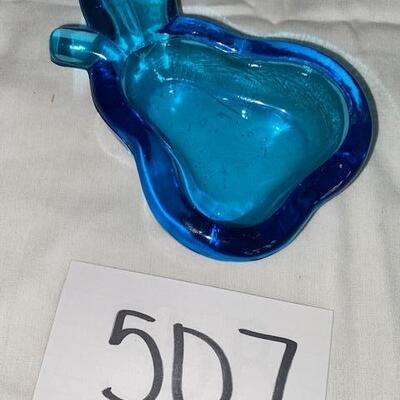 Lot 507 - Art Glass Blue Ashtray
