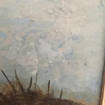 Oil on Canvas Painting Circa 1950's by Artist -SKU B3