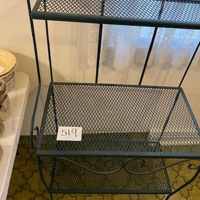 Lot 519 - Metal Bakers Rack
