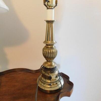 Brass Post Lamp Set (One Shade) 27