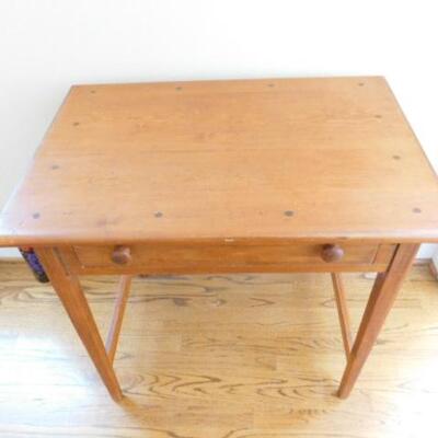 Solid Wood Foyer or Window Table with Drawer 32