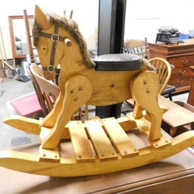 Nice Solid Wood Hand Crafted Rocking Horse
