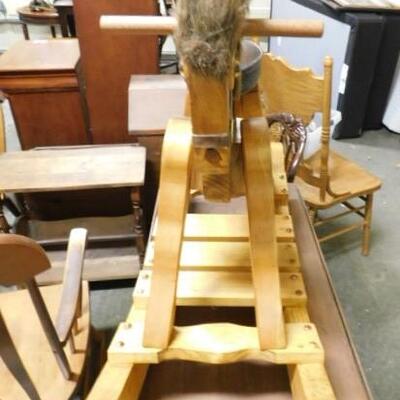 Nice Solid Wood Hand Crafted Rocking Horse