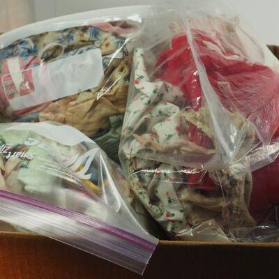 Lot 68, 1940s doll clothes handmade, marked plastic international dolls