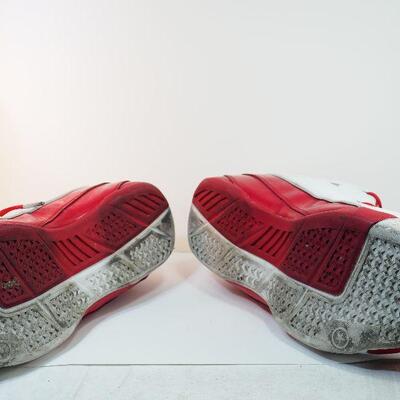 Lot 69, Size 18 Men's Converse red and White Basketball Shoes
