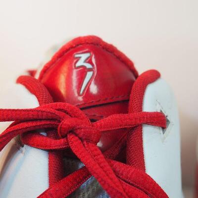 Lot 69, Size 18 Men's Converse red and White Basketball Shoes