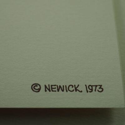 Lot 70, Prints and drawings by Local Los Gatos Artist Bob Newick Unframed on art papers.