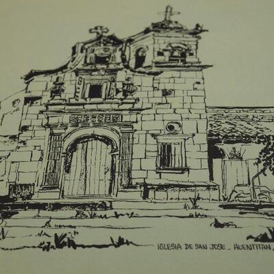 Lot 70, Prints and drawings by Local Los Gatos Artist Bob Newick Unframed on art papers.