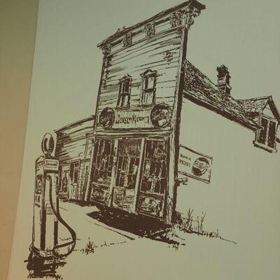 Lot 70, Prints and drawings by Local Los Gatos Artist Bob Newick Unframed on art papers.