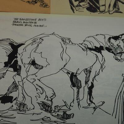 Lot 70, Prints and drawings by Local Los Gatos Artist Bob Newick Unframed on art papers.