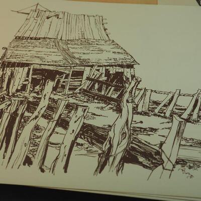 Lot 70, Prints and drawings by Local Los Gatos Artist Bob Newick Unframed on art papers.