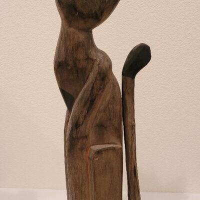 Lot 67: 31" Tall Resin Cat Home Deco
