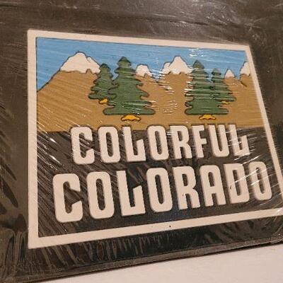 Lot 71: NEW Old Stock Vintage COLORFUL COLORADO Mud Flaps