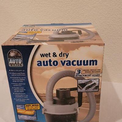 Lot 72: NEW Wet and Dry Auto Vacuum 12V DC Lighter Powered