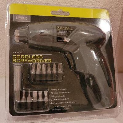 Lot 100: (2) New Cordless Tools - Screwdriver and Scissors