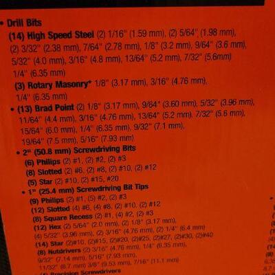 Lot 101: NEW Black and Decker 120 piece Home Project Kit