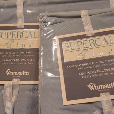 Lot 106: New Vintage WAMSUTTA King Size Sheet and Pillow Supercale Plus Set
